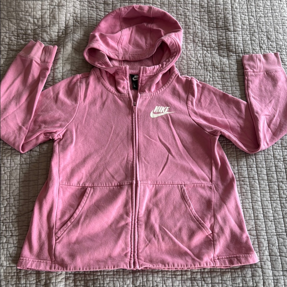 Nike Kids Pink Hoodie Girls L